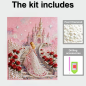 Preview: Diamond Painting Perlen Prinzessin und Ihr Schloss